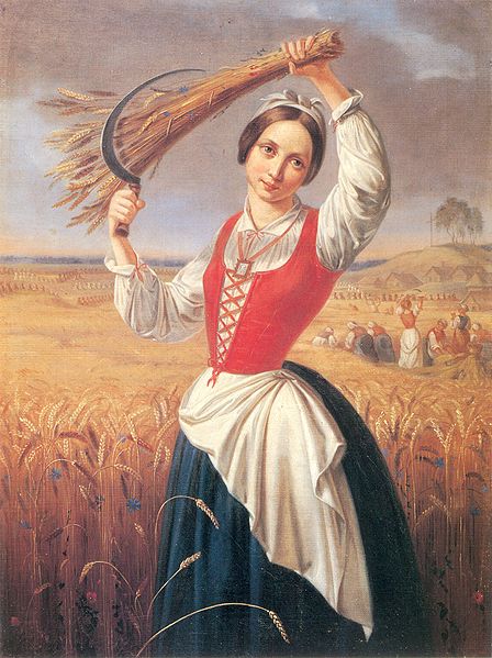 Woman harvester